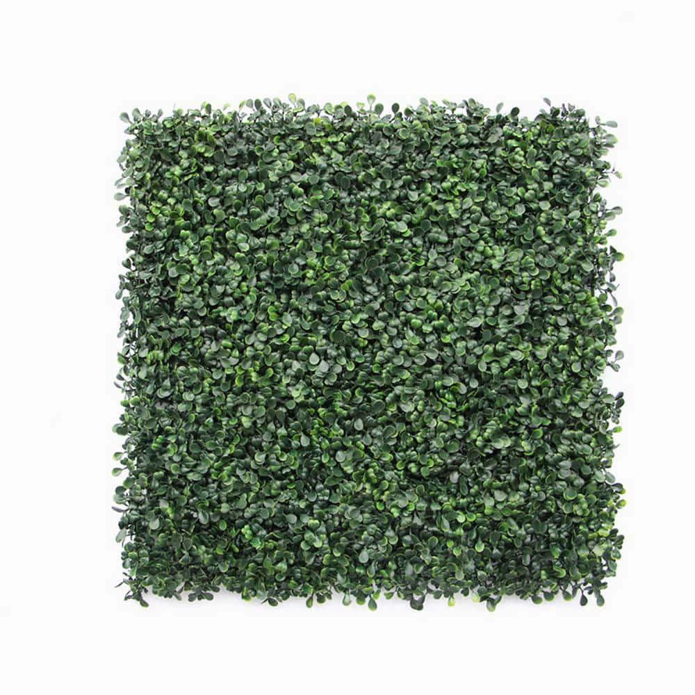 GorgeousHome Artificial Boxwood Hedge Greenery Panels, DarkGreen 20 in. H x 20 in. W (12-pc)