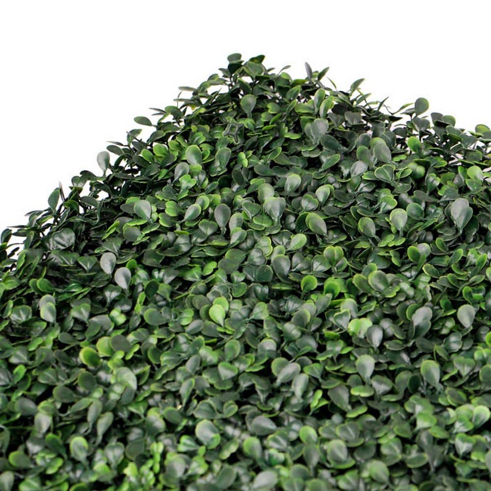 GorgeousHome Artificial Boxwood Hedge Greenery Panels, DarkGreen 20 in. H x 20 in. W (12-pc)