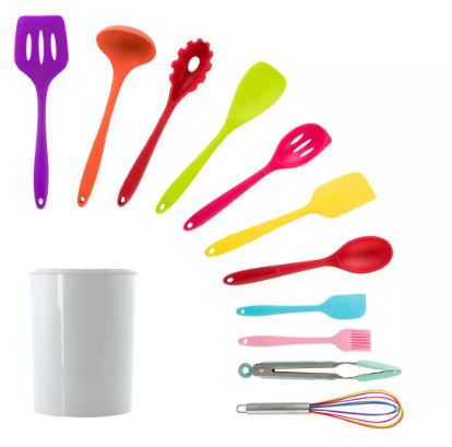 Mulit-Color Silicone Cooking Utensils (Set of 12)