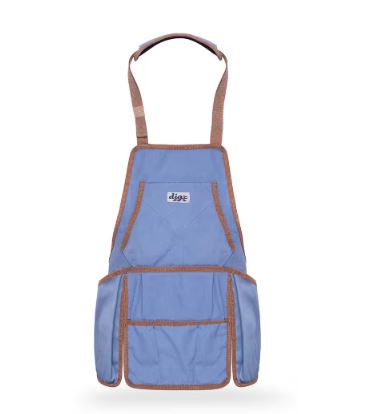 Women's 1-Size Country Blue Canvas Gardening Bib Apron