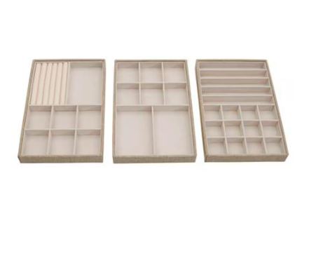 Silver Jewelry Stacking Trays