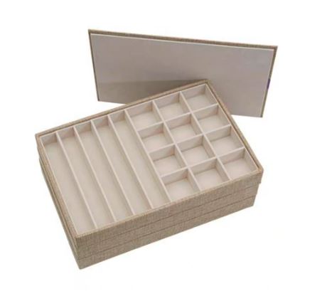 Silver Jewelry Stacking Trays