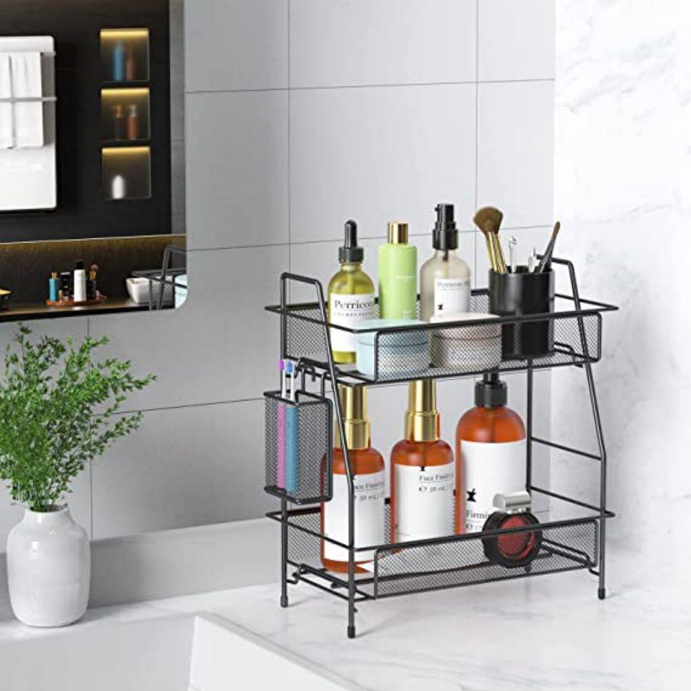 Bathroom Organizer Countertop, 2-Tier Spice Rack Counter Organizer, Skincare Organizers, Storage Organizer