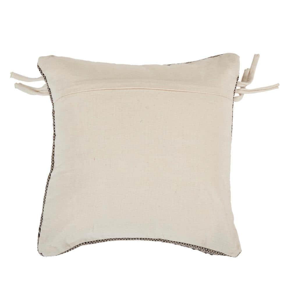 Black Natural Indoor Pillow 20 in. x 20 in.