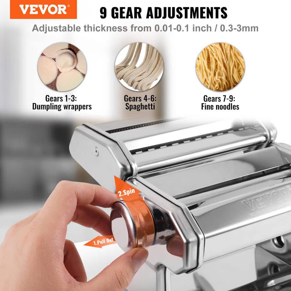 Electric Pasta Maker Machine 9 Adjustable Thickness Settings Noodles Maker Pasta Making Kitchen Tool Kit