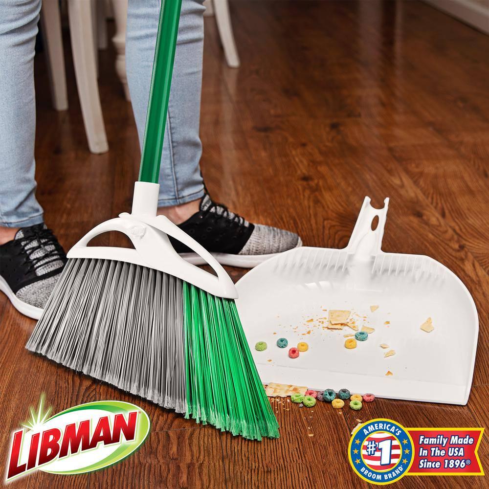 Extra-Large Precision Angle Broom and Dustpan Set