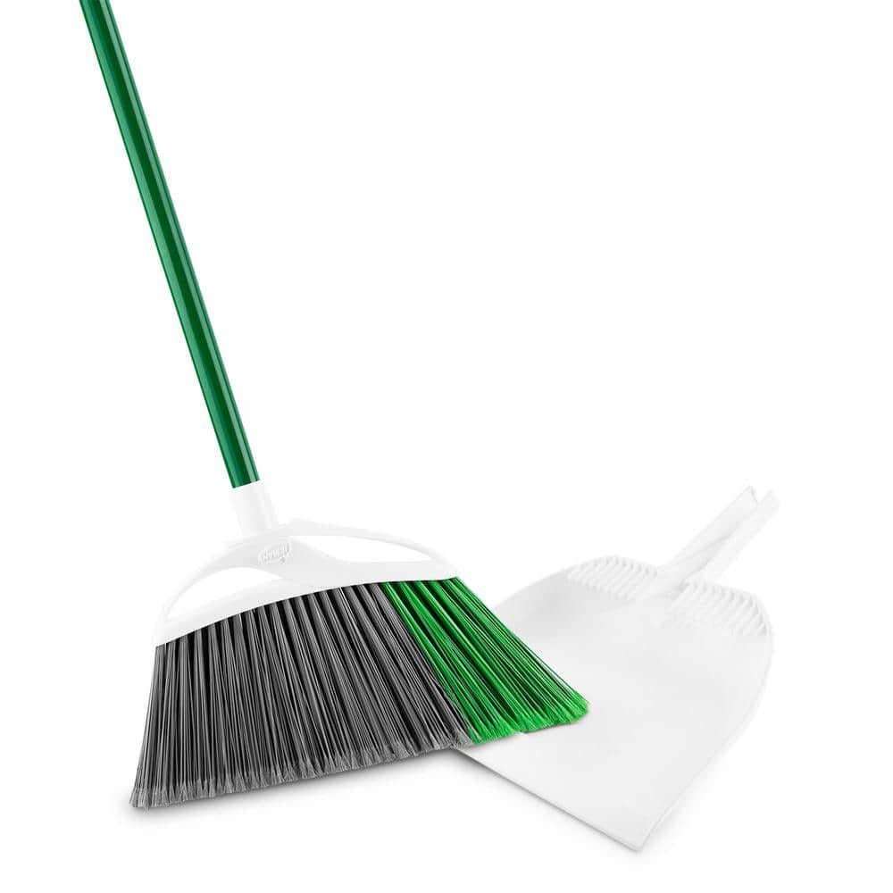 Extra-Large Precision Angle Broom and Dustpan Set