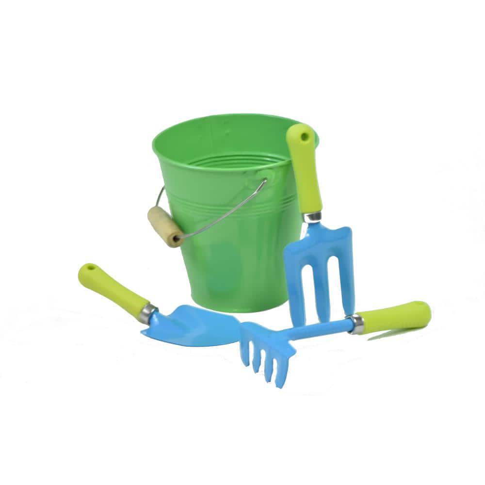 Green Water Pail with Tool Set Just For Kids