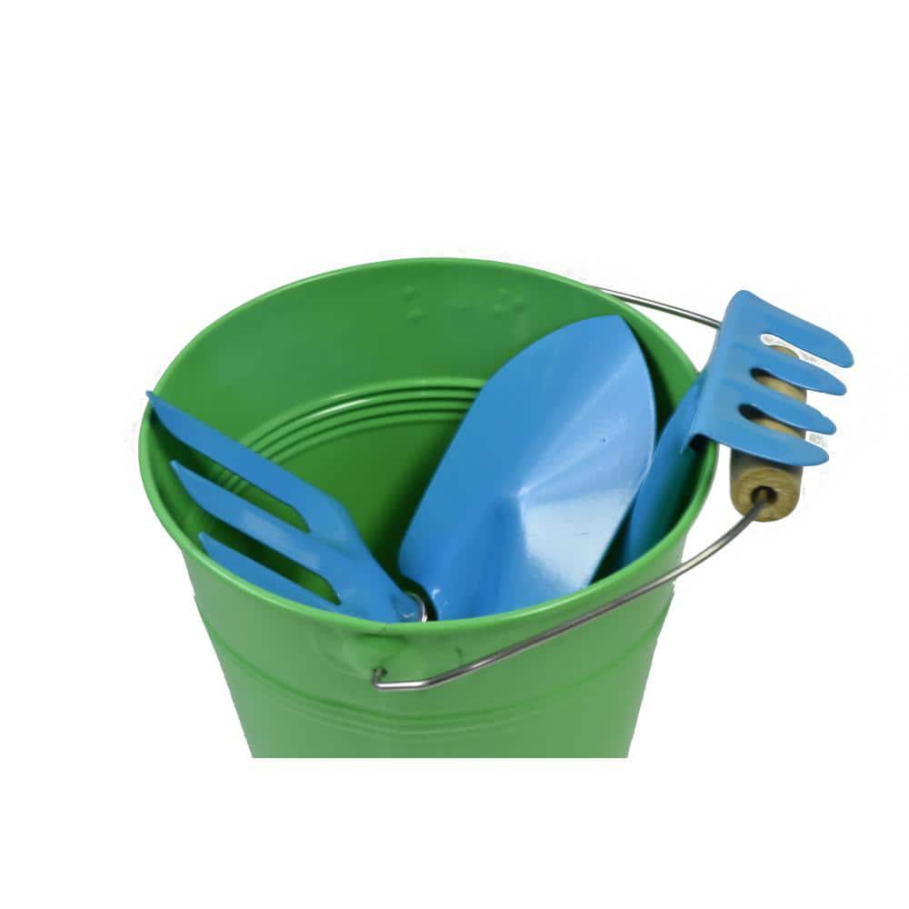 Green Water Pail with Tool Set Just For Kids