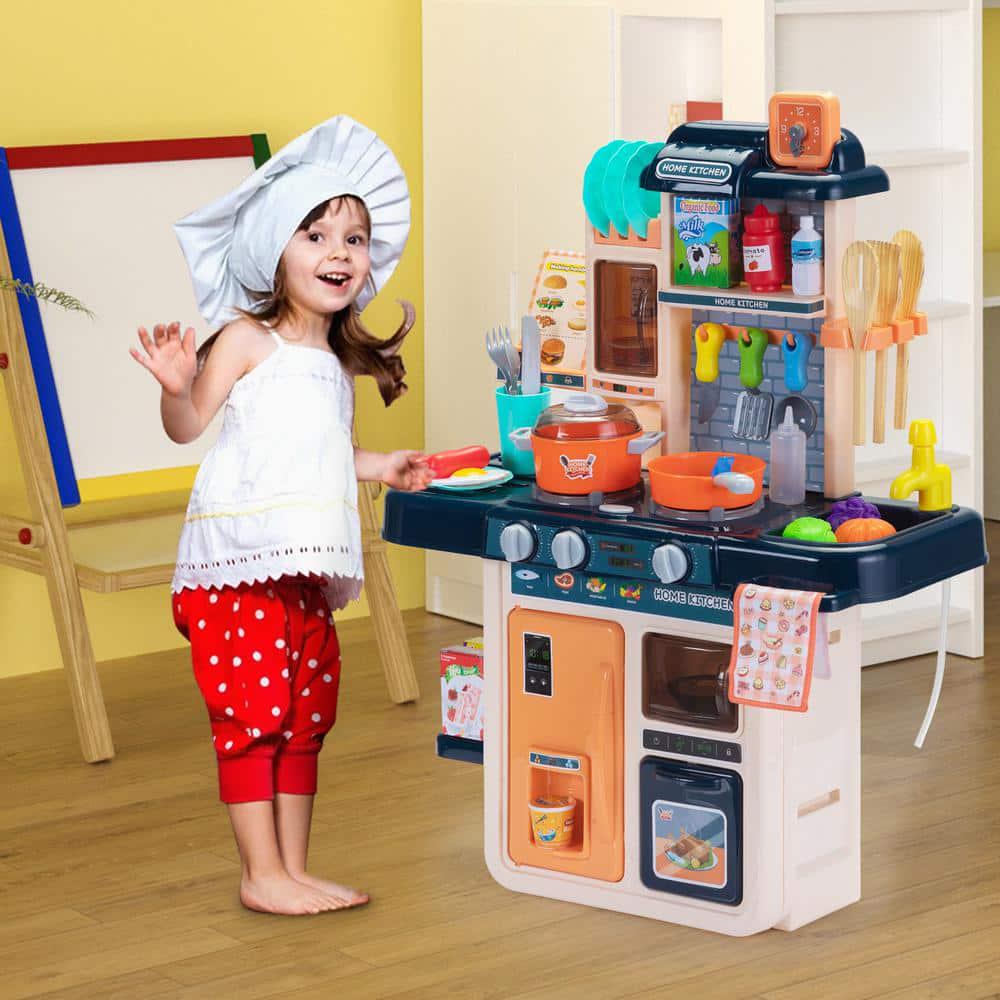 Kids Play Kitchen Set Cooking Set with 42-Pieces Toy Kitchen Accessories