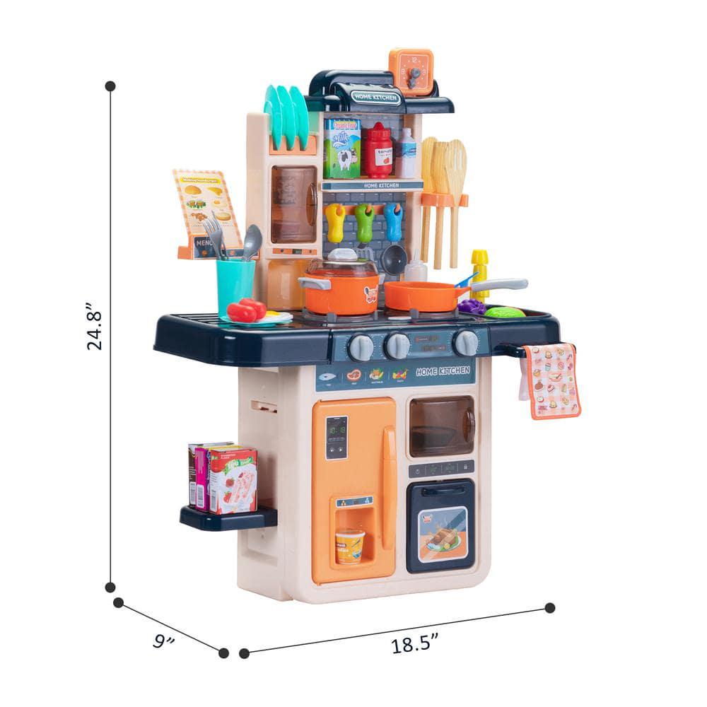 Kids Play Kitchen Set Cooking Set with 42-Pieces Toy Kitchen Accessories