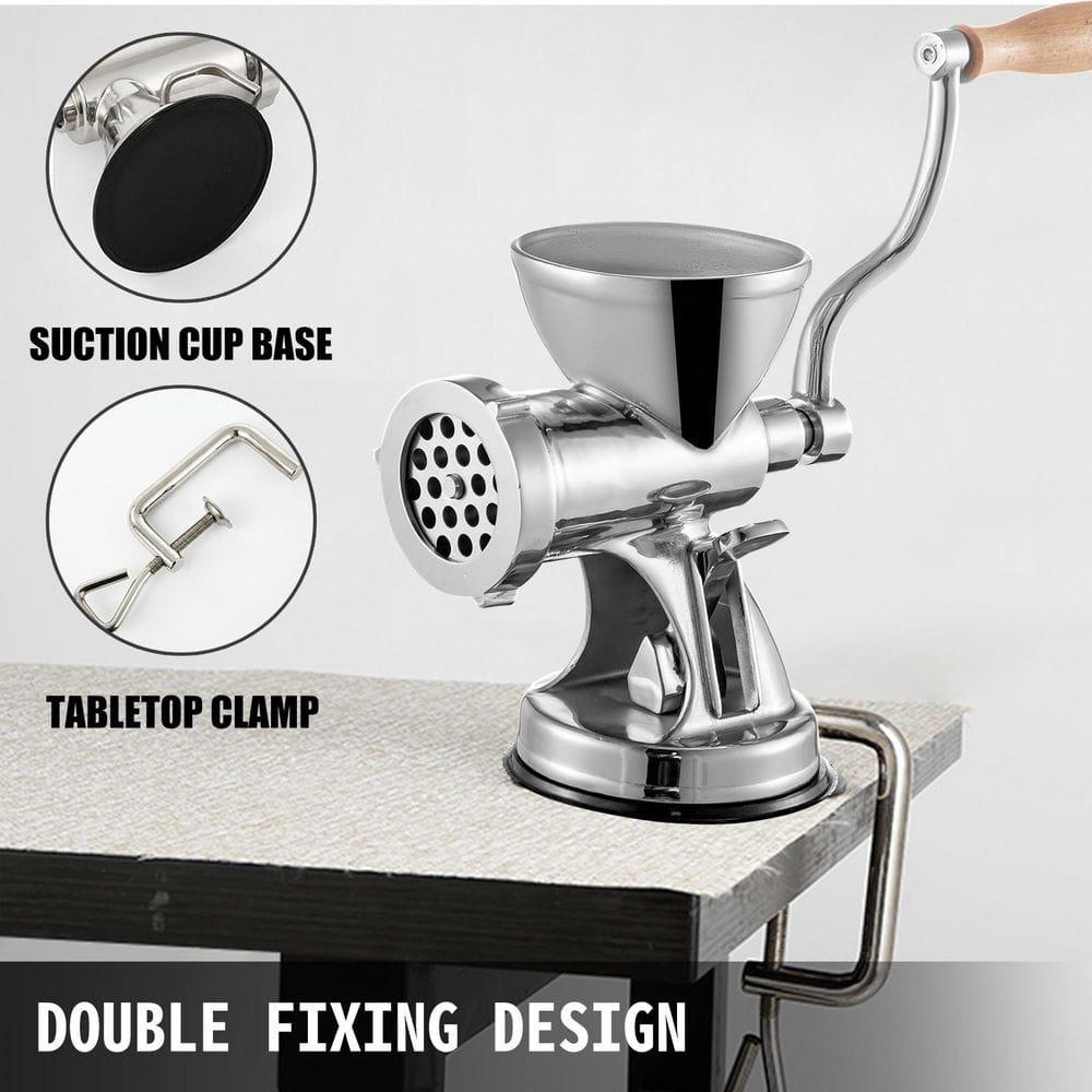 Manual Stainless Steel Meat Grinder Two Functions both Grinding and Stuffer Meat Mincer For Pork Beef Fish