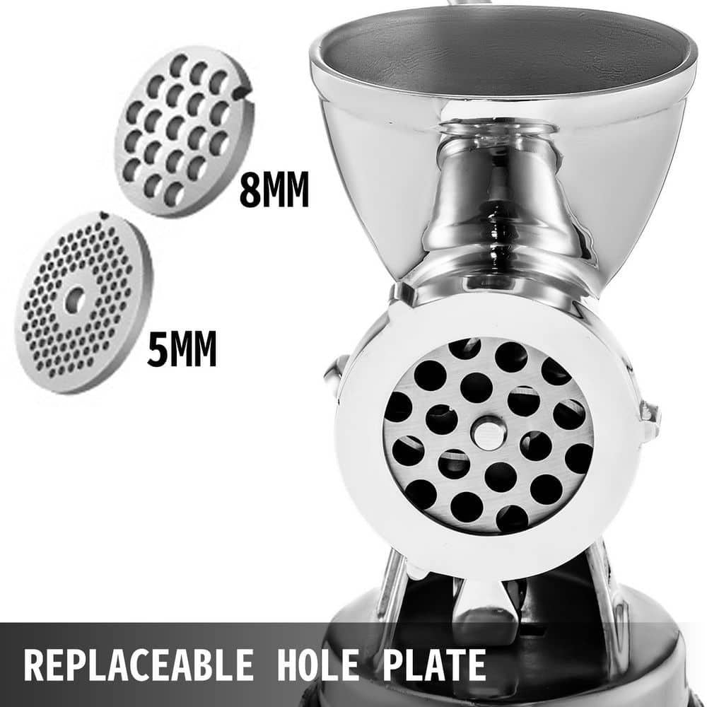 Manual Stainless Steel Meat Grinder Two Functions both Grinding and Stuffer Meat Mincer For Pork Beef Fish