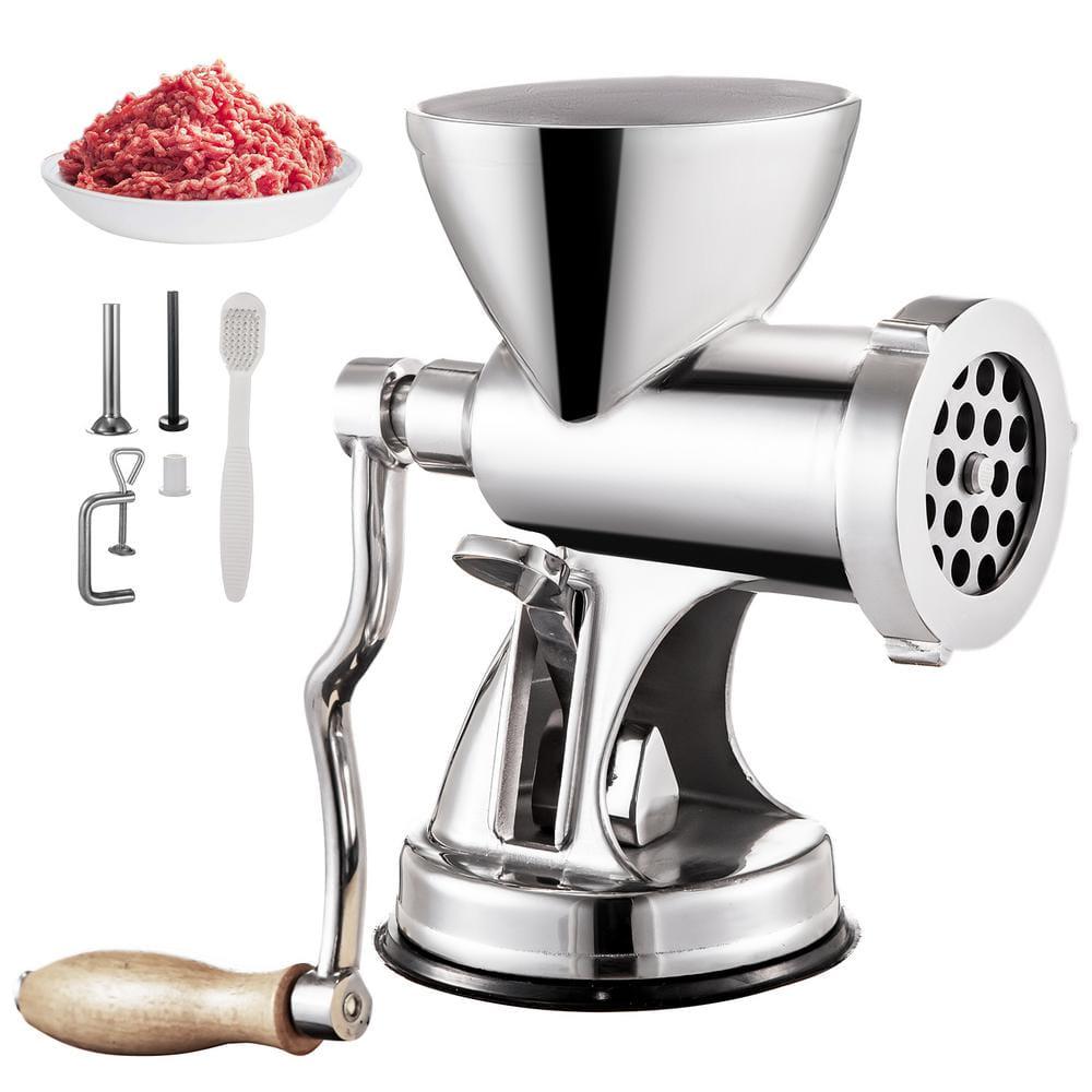 Manual Stainless Steel Meat Grinder Two Functions both Grinding and Stuffer Meat Mincer For Pork Beef Fish