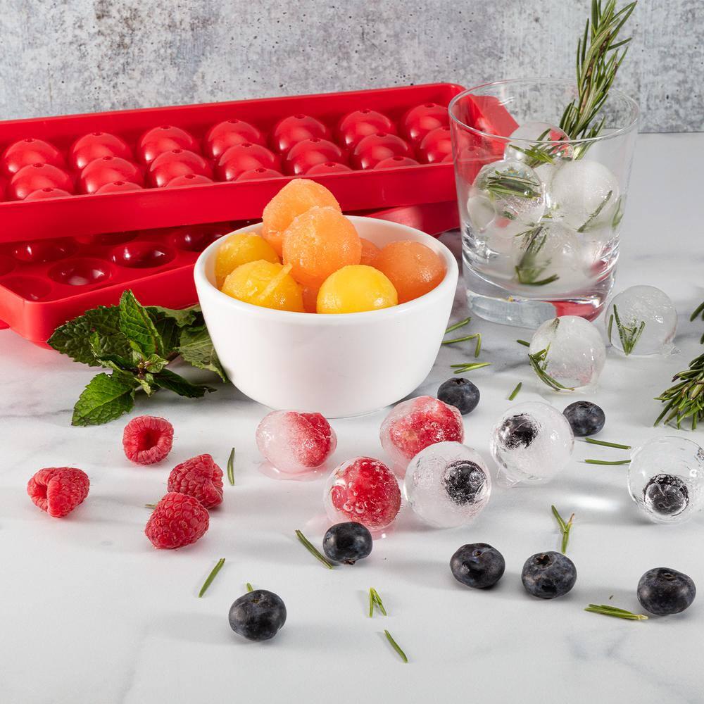 Ice Sphere Ice Trays (2-pack) Red 1 in.