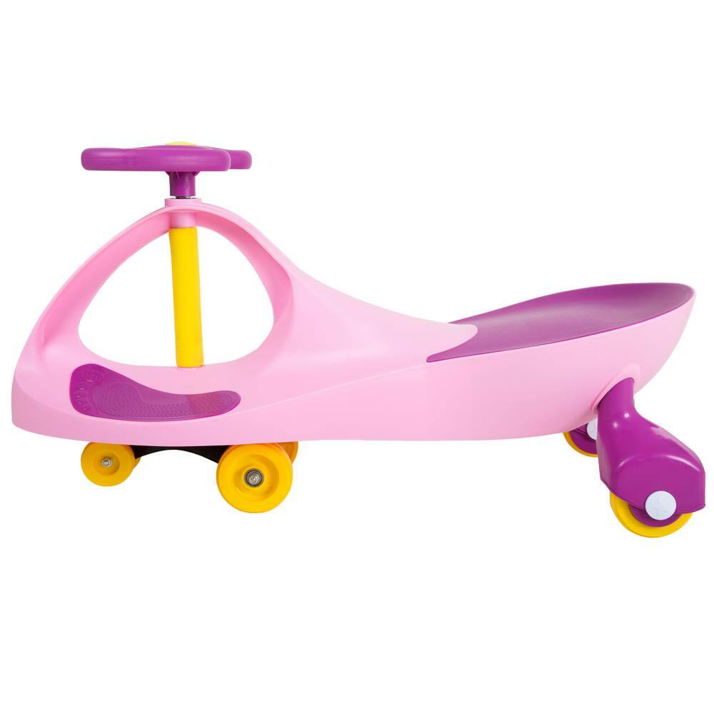 Ride on Toy Wiggle Car in Pink/Purple