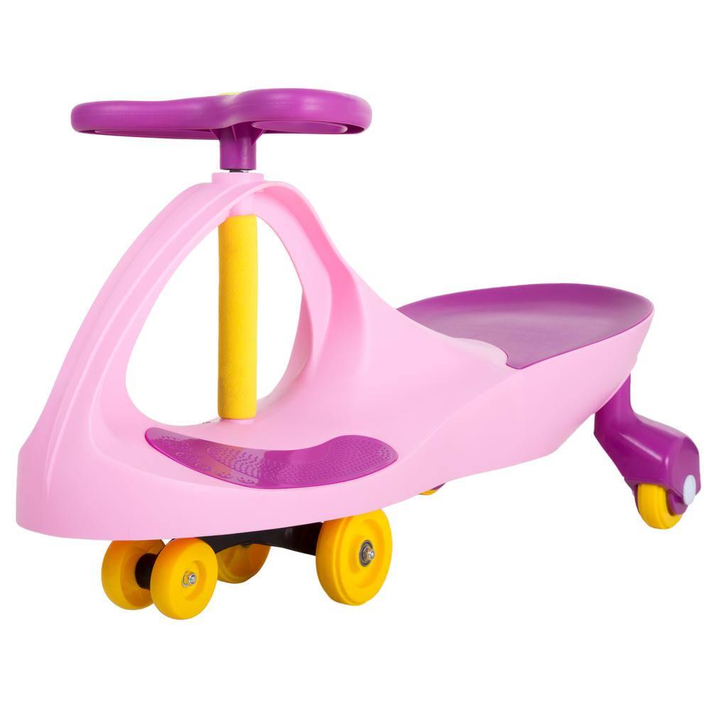 Ride on Toy Wiggle Car in Pink/Purple