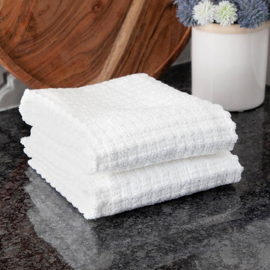 Royale Graphite Solid Cotton Kitchen Towel (Set of 2)