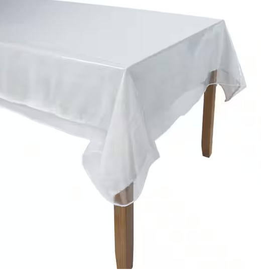 Tablecloth Protector Crystal Clear Oblong 70 in. x 132 in.