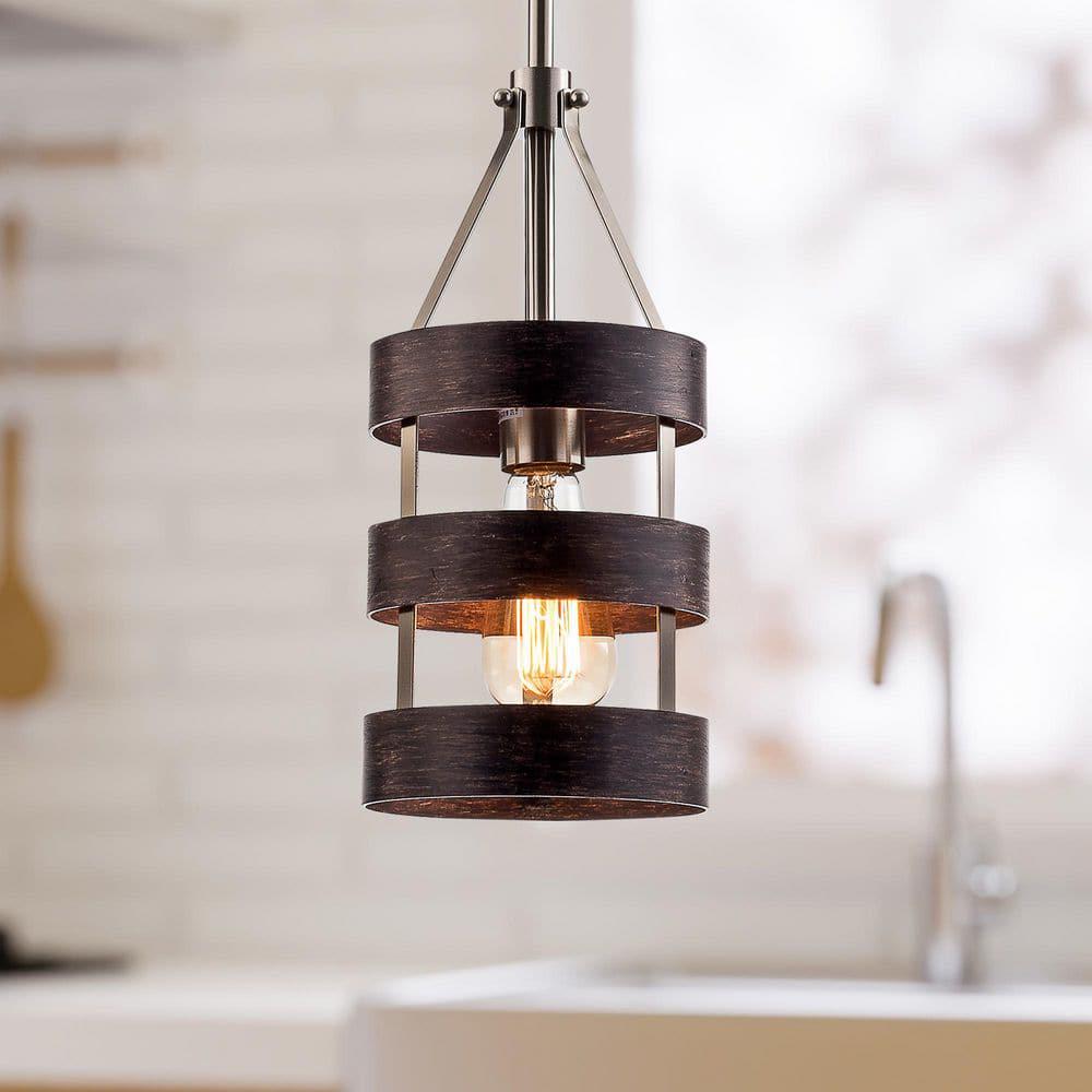 Vintage Metal Chandeliers, Farmhouse Pendant Light, 1-Light Industrial Pendant Light Fixtures for Dining Room Entryway