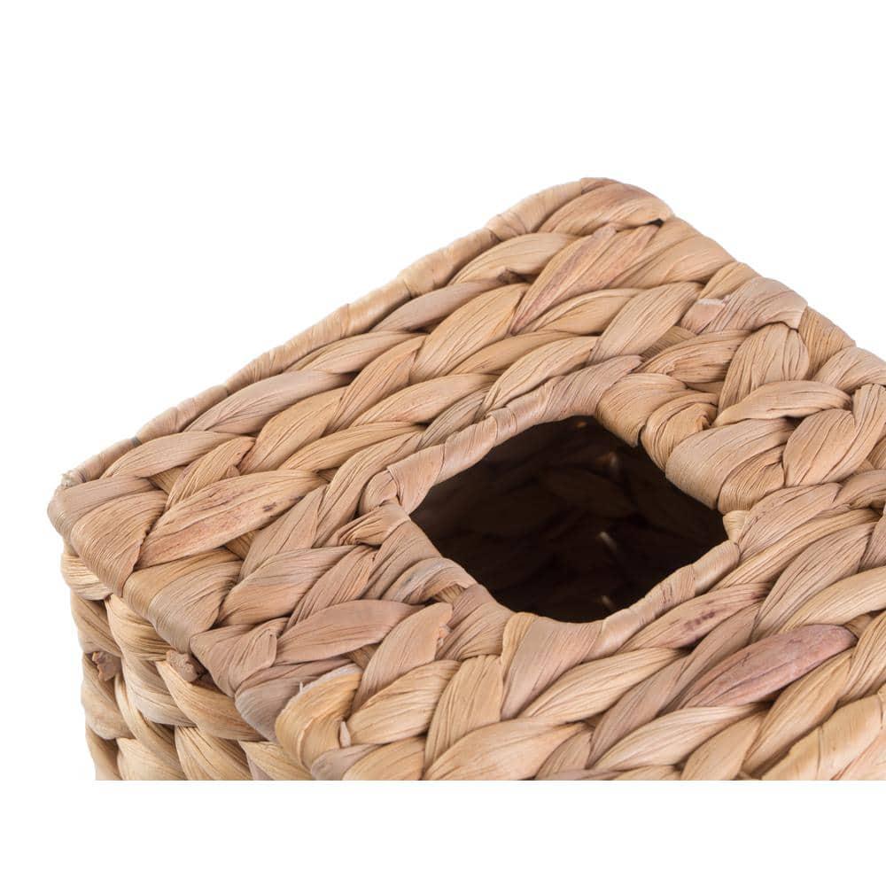 Water Hyacinth Wicker Rectangular Tissue Box Cover