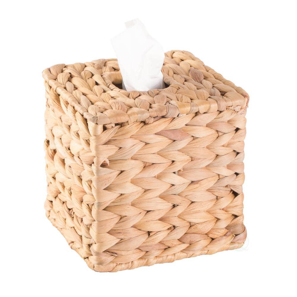 Water Hyacinth Wicker Rectangular Tissue Box Cover