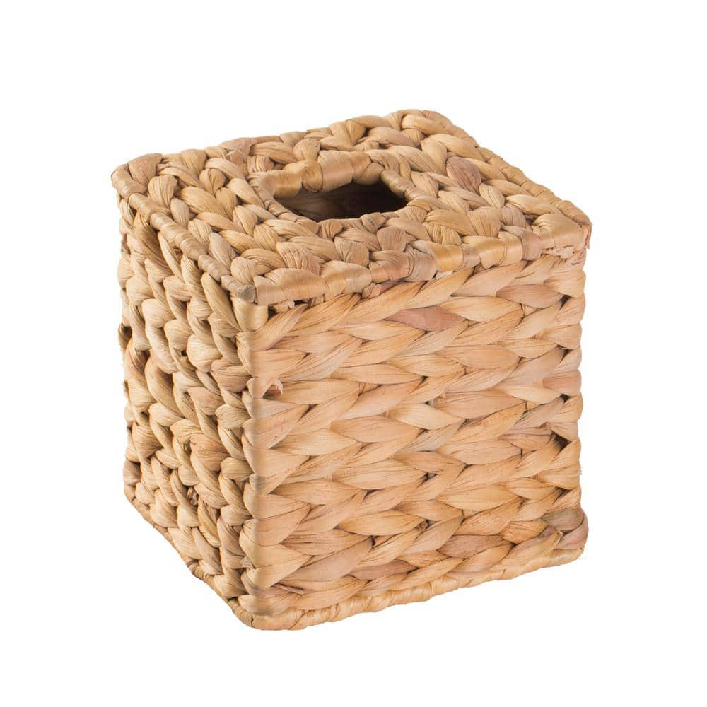 Water Hyacinth Wicker Rectangular Tissue Box Cover